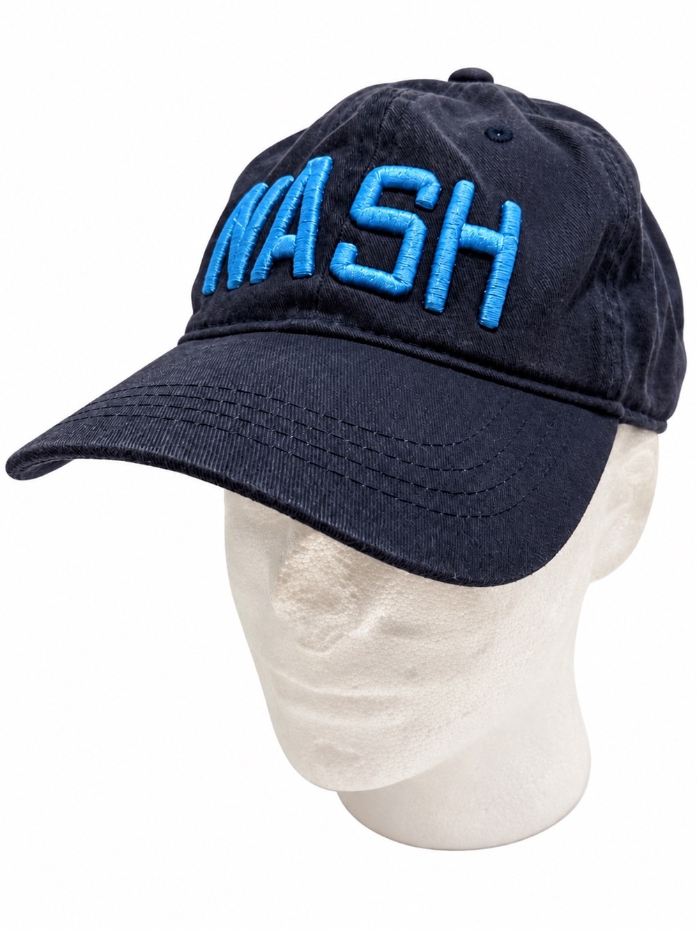 NASH Nashville Navy Blue Embroidered Dad Hat Adjustable Cap